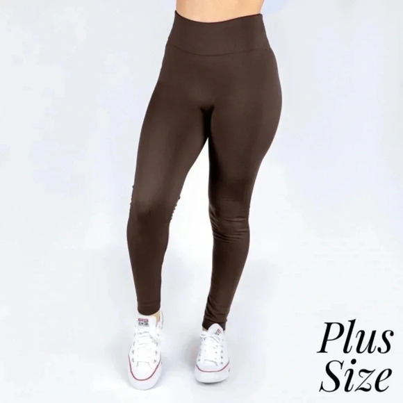 COPY - Seamless High Waisted Plus Size Leggings One Size 16-20 Plus - Picture 1 of 4